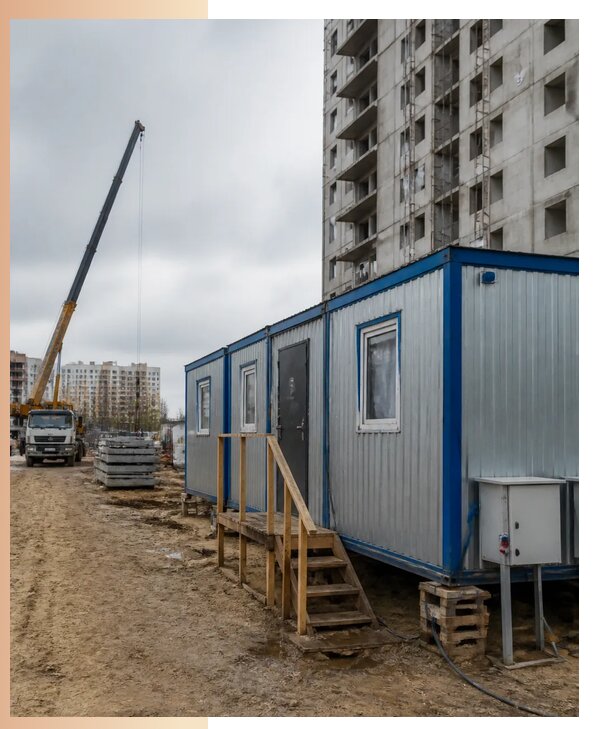 Аренда строительных вагончиков для рабочих в Ахтубинске